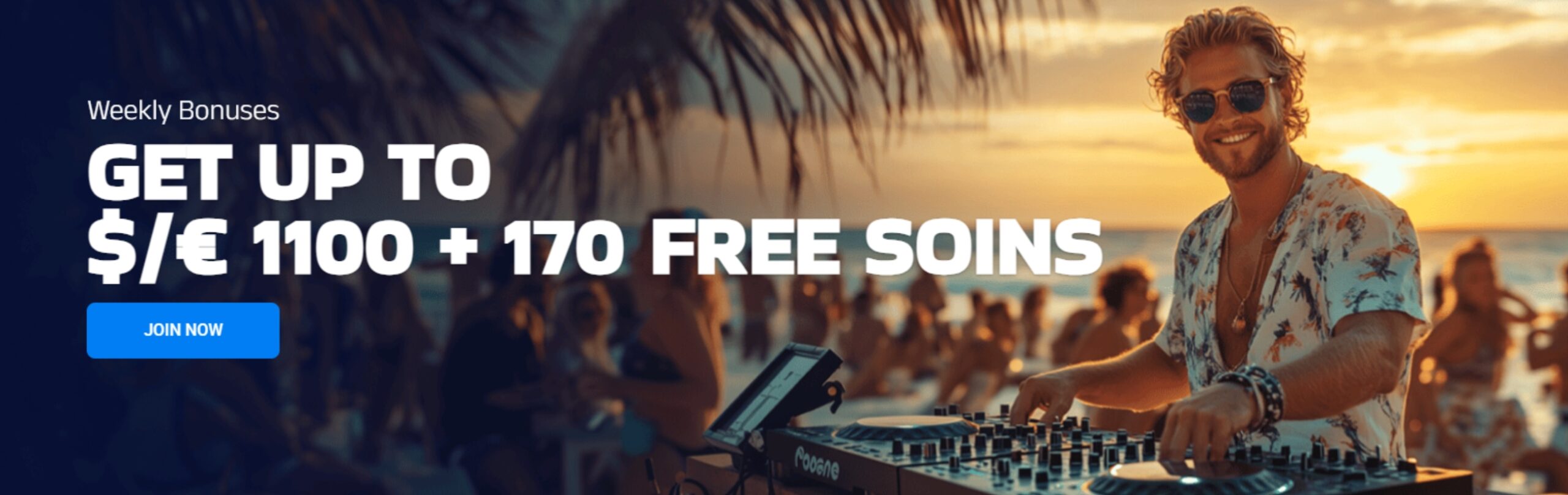 Welcome bonus banner